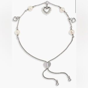 New KATE SPADE silver-tone shining spade slider bracelet